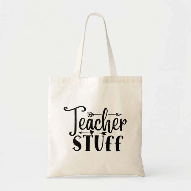 Teacher Saker Tote Bag Tygkasse (Framsidan)