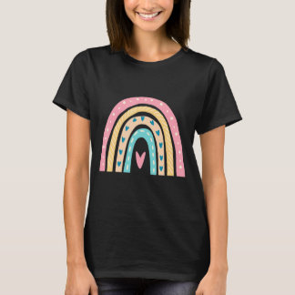 Teacher School Teaching Educator Rainbow Pastel Co T Shirt