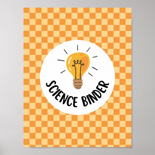 teacher science binder insert or classroom poster (Framsidan)