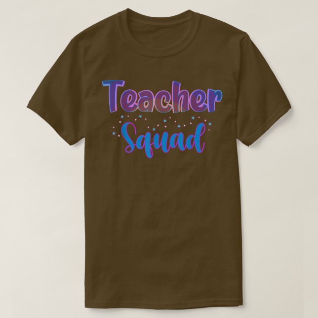 Teacher Squad Matching Friends Match Kinder Crew T Shirt (Design framsida)