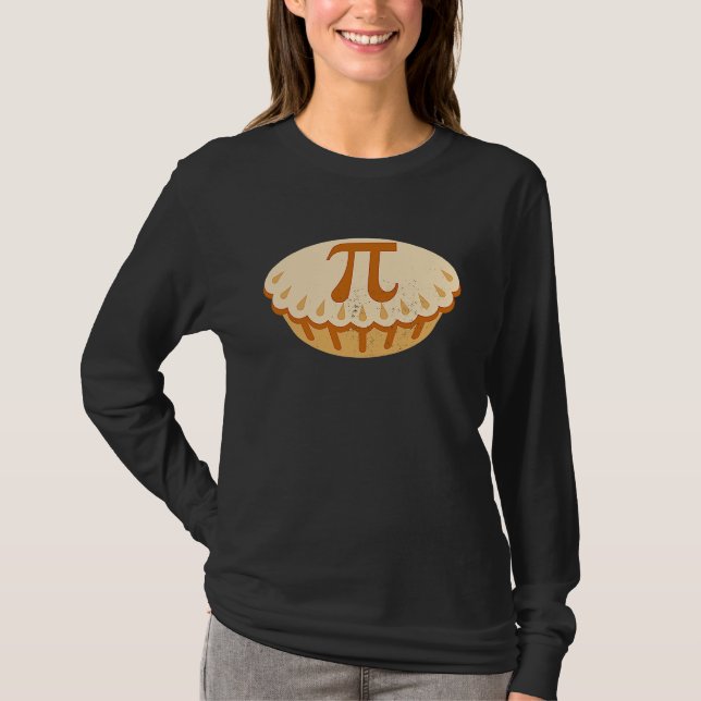 Teacher Student Apple Pie Pi Day Symbol  Math T Shirt (Framsida)