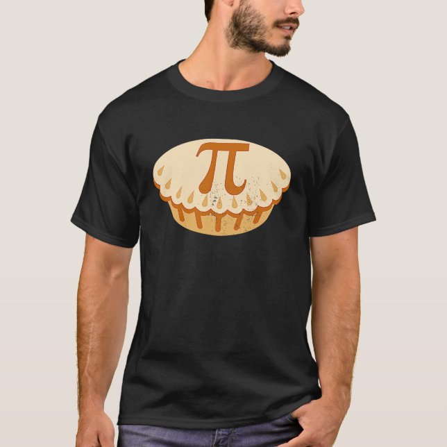 Teacher Student Apple Pie Pi Day Symbol  Math T Shirt (Framsida)
