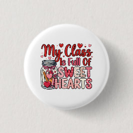 Teacher Sweet Heart Valentine's Button Knapp
