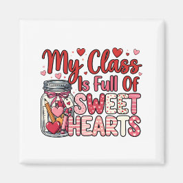 Teacher Sweet Heart Valentine's Magnet