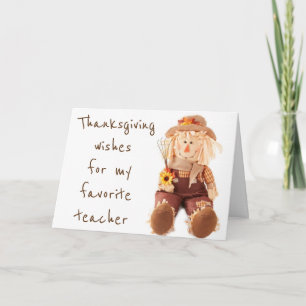 ***TEACHER*** TACK FÖR DIN THANKSGIVING-KORT HELGKORT