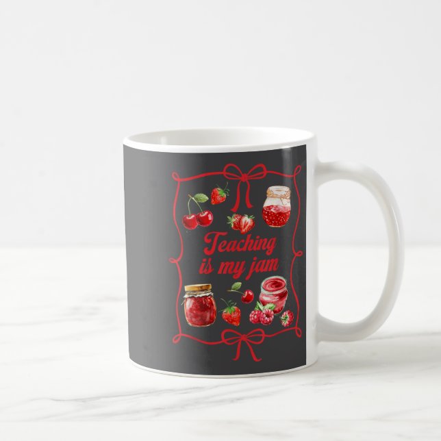 Teacher Teach Loves Insre Strawberry Teaching Is M Kaffemugg (Höger)