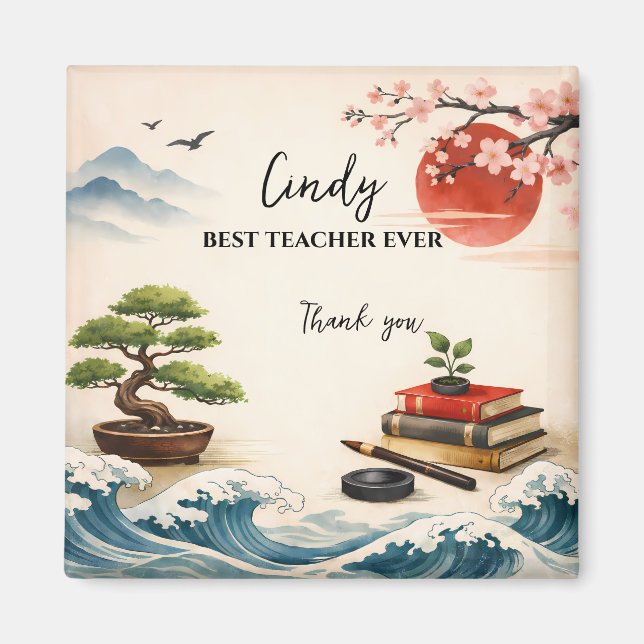 Teacher Thank You Gift | End of School Year Magnet (Framsidan)