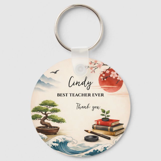 Teacher Thank You Gift | End of School Year Nyckelring (Framsida)