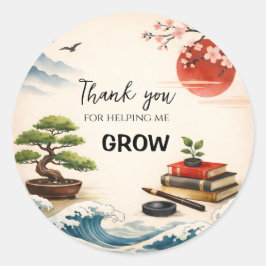 Teacher Thank You Gift | End of School Year Runt Klistermärke