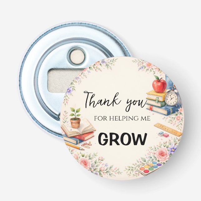 Teacher Thank You Gifts | End of School Year Flasköppnare (Framsidan)