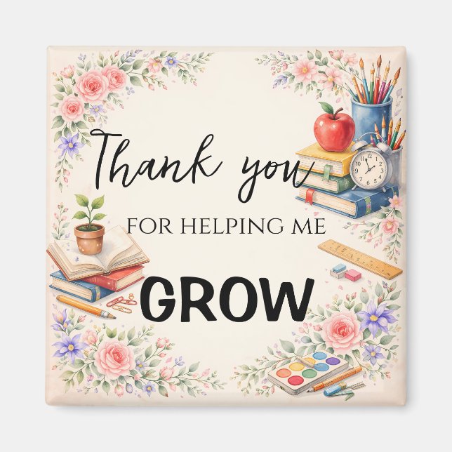 Teacher Thank You Gifts | End of School Year Magnet (Framsidan)