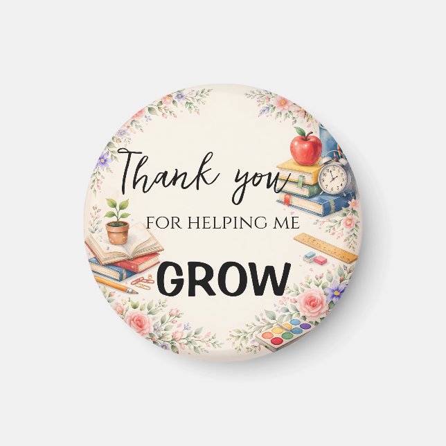 Teacher Thank You Gifts | End of School Year Magnet (Framsidan)