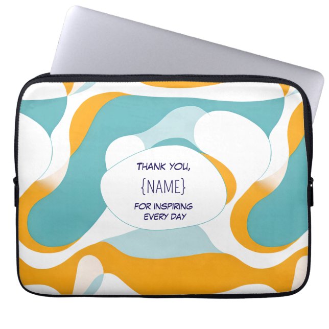 Teacher Thank You –  Personalized Laptop Fodral (Framsidan)