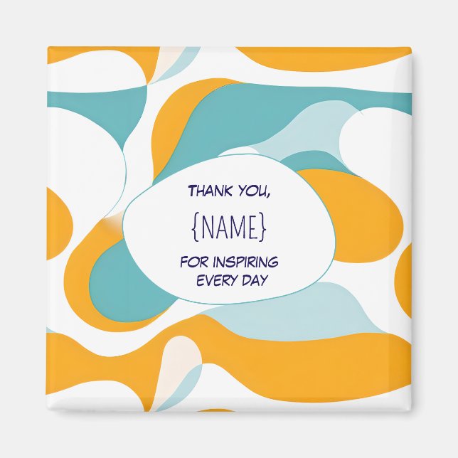 Teacher Thank You –  Personalized Magnet (Framsidan)