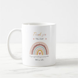 Teacher thank you Rainbow Mug Kaffemugg