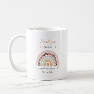 Teacher thank you Rainbow Mug Kaffemugg