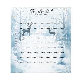 Teacher To-Do List Christmas Holiday Notepad Anteckningsblock