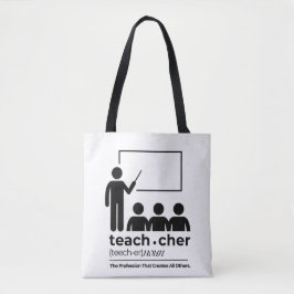 Teacher Tote Bag Tygkasse