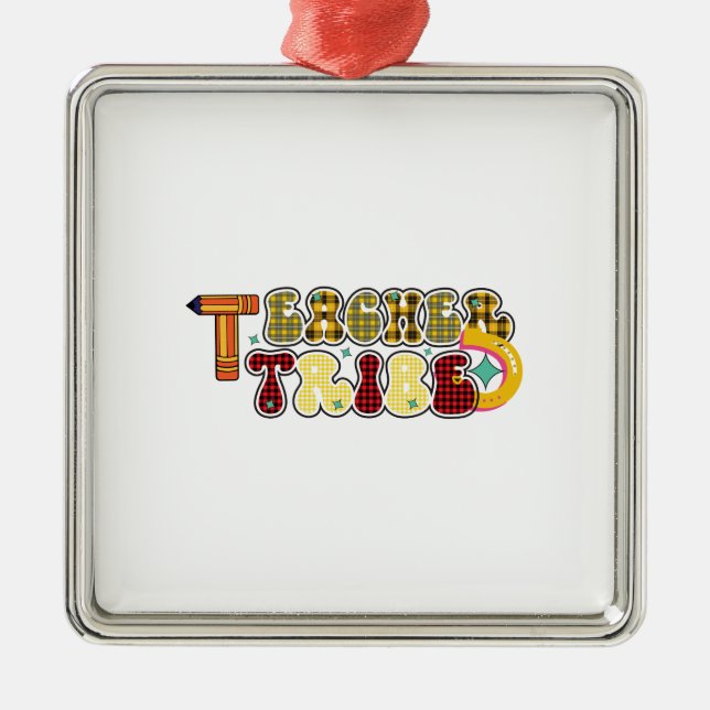 Teacher Tribe Julgransprydnad Metall (Framsidan)