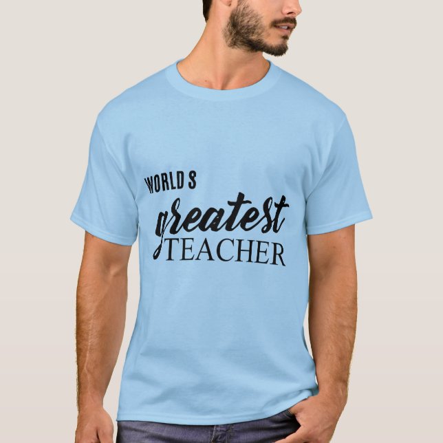 Teacher Typography Quote T Shirt (Framsida)