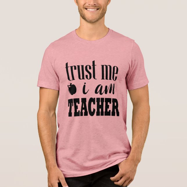 Teacher Typography Quote T Shirt (Framsida)