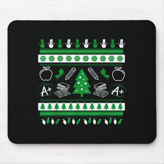 Teacher Ugly Christmas Sweater Instructor Elementa Musmatta (Framsidan)