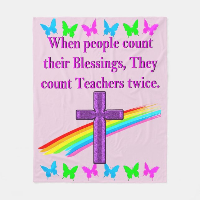 TEACHER-UPPSKATTNING FLEECEFILT (Framsidan)