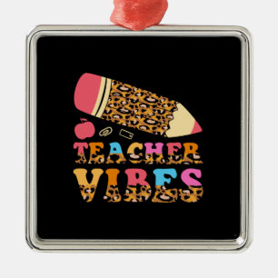 Teacher Vibes Julgransprydnad Metall