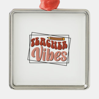 Teacher Vibes Julgransprydnad Metall