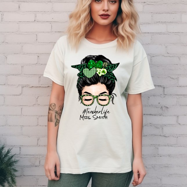 #TeacherLife! Personlig St. Pattys Day Tee (Skapare uppladdad)