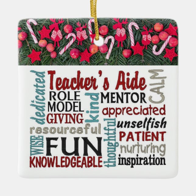 ****TEACHERS AIDE*** FANTASTISK CHRISTMAS ORNAMENT (Framsida)