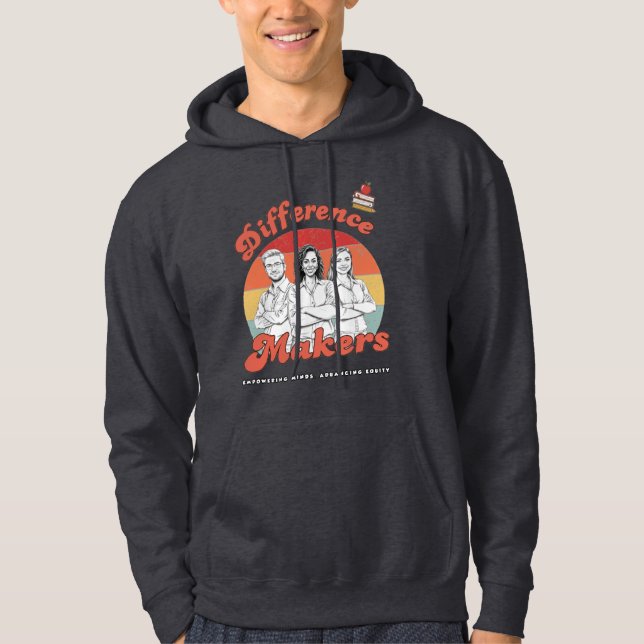 Teachers are Difference Makers mentors growth Hoodie (Framsida)