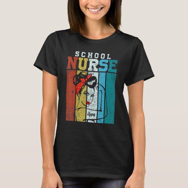 Teachers Back To School Nurse Summer Vacation T Shirt (Framsida)