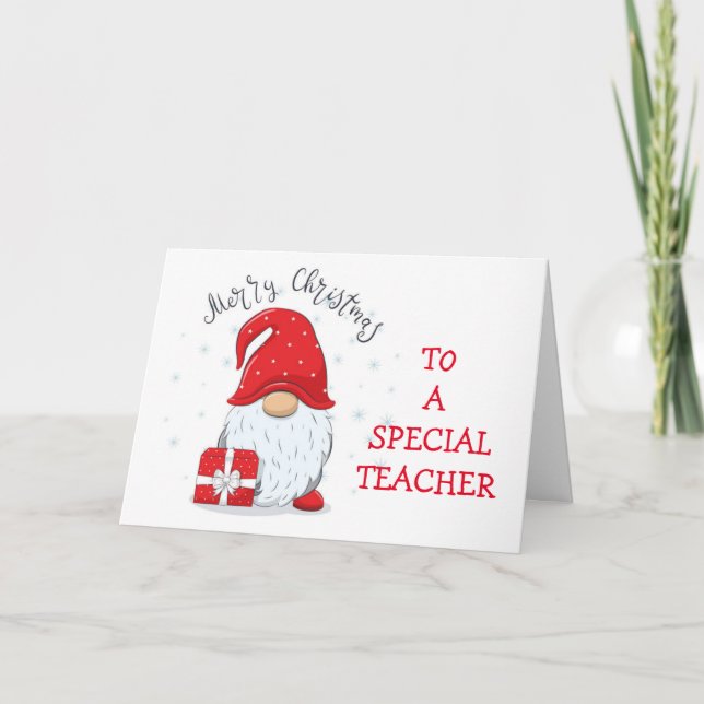 **TEACHERS CHRISTMAS-KORT KORT (Framsida)