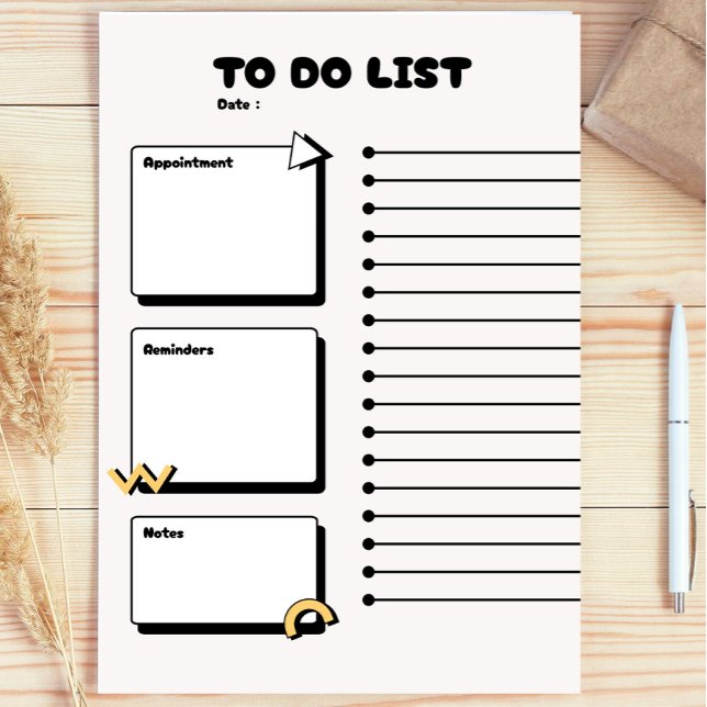 Teacher's Cute Gift , modern to do list planner Post-it Block (Skapare uppladdad)