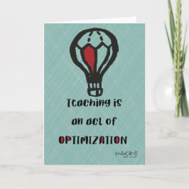 Teacher's Day Appreciation Simple Design Kort