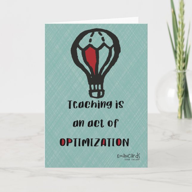 Teacher's Day Appreciation Simple Design Kort (Framsida)