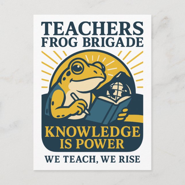 Teachers Grodbrygaden – Kunskap är makt Vykort (Framsida)