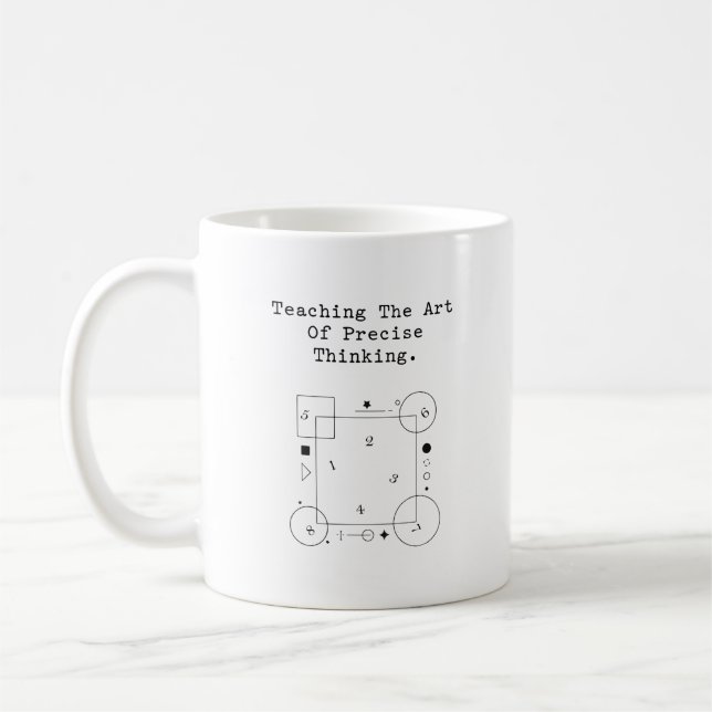 Teaching Art of Precise Thinking | Math Logic Kaffemugg (Vänster)