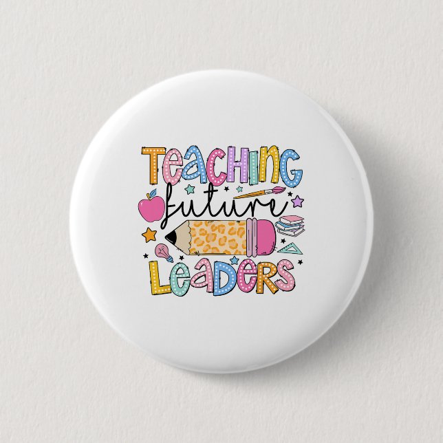 Teaching Future Leaders Back To School Groovy Teac Knapp (Framsida)