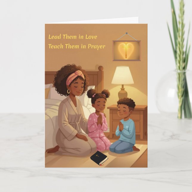 Teaching in Prayer Greeting Card Helgkort (Framsida)