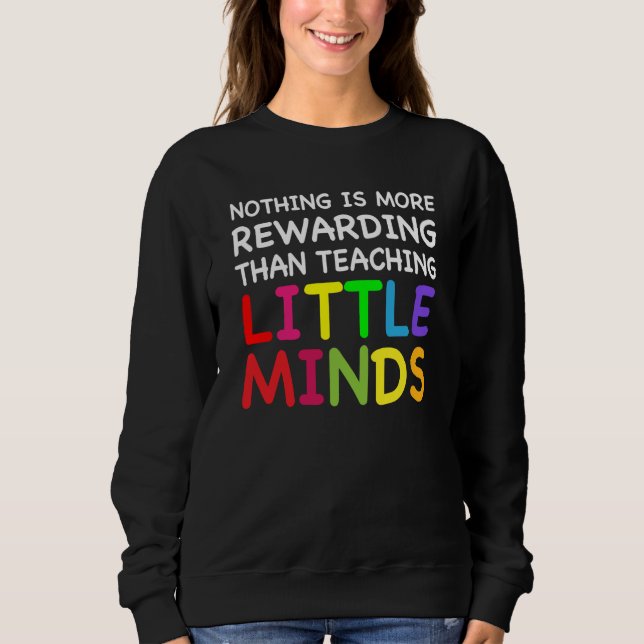 Teaching Little Minds Cute Teacher Preschool Kinde T Shirt (Framsida)