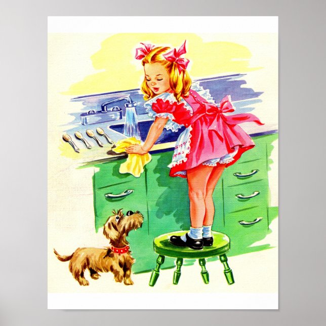 Teaching Rover how to wash the dishes Poster (Framsidan)