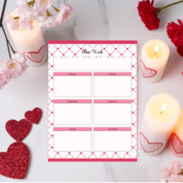 Teacup Cuties_ Denna vecka Anteckningsblock