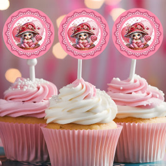 Teacup Cuties Runt Klistermärke