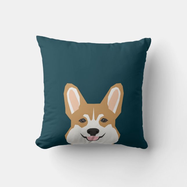 Teagan - Pembroke Welsh Corgi Hund Kudde (Framsida)