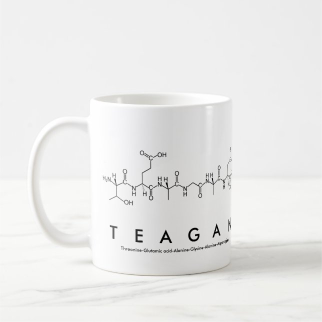 Teagan peptide namn mugg (Vänster)