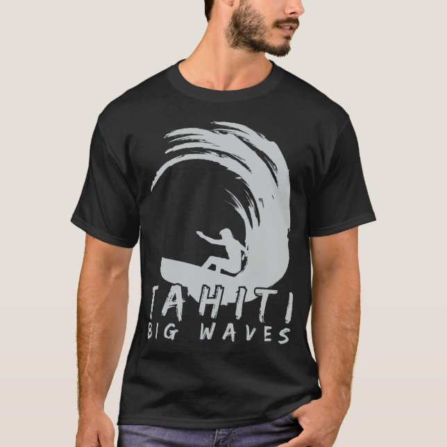 Teahupoo-Tahiti-Big-Vågar-Tshirt-21863270 T Shirt (Framsida)