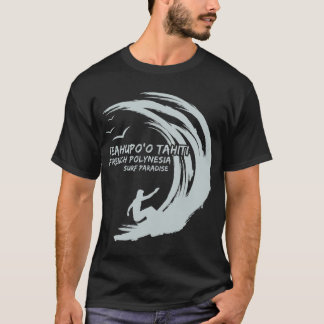 Teahupoo-Tahiti-Fransk-Polynesia-Surfa T Shirt