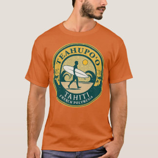 Teahupoo Tahiti Fransk Polynesia T Shirt